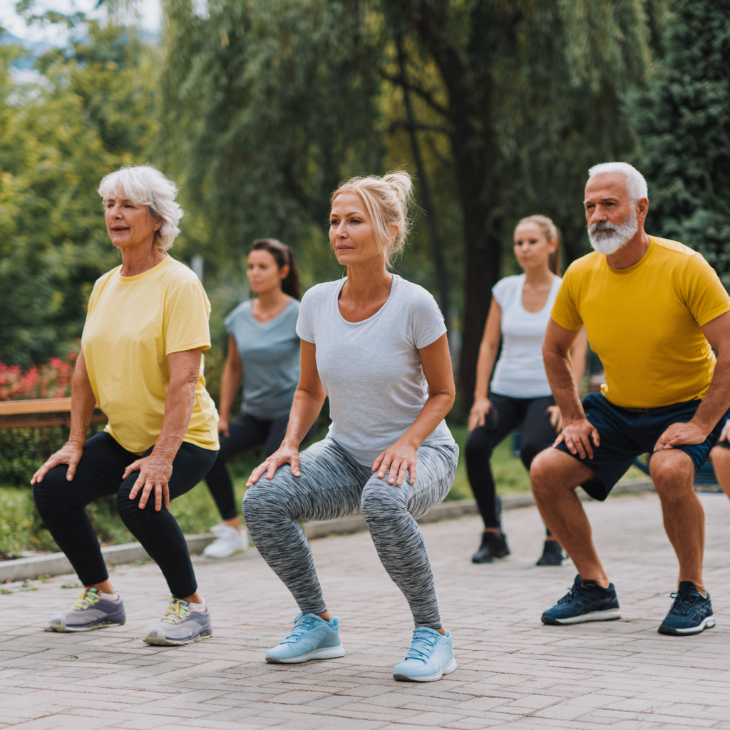 Professional Ukrainian fitness consultants of various ages working with clients in a modern wellness center environment